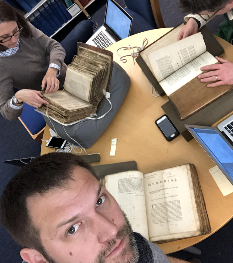 Law team researching at Advocates Library, 2018
